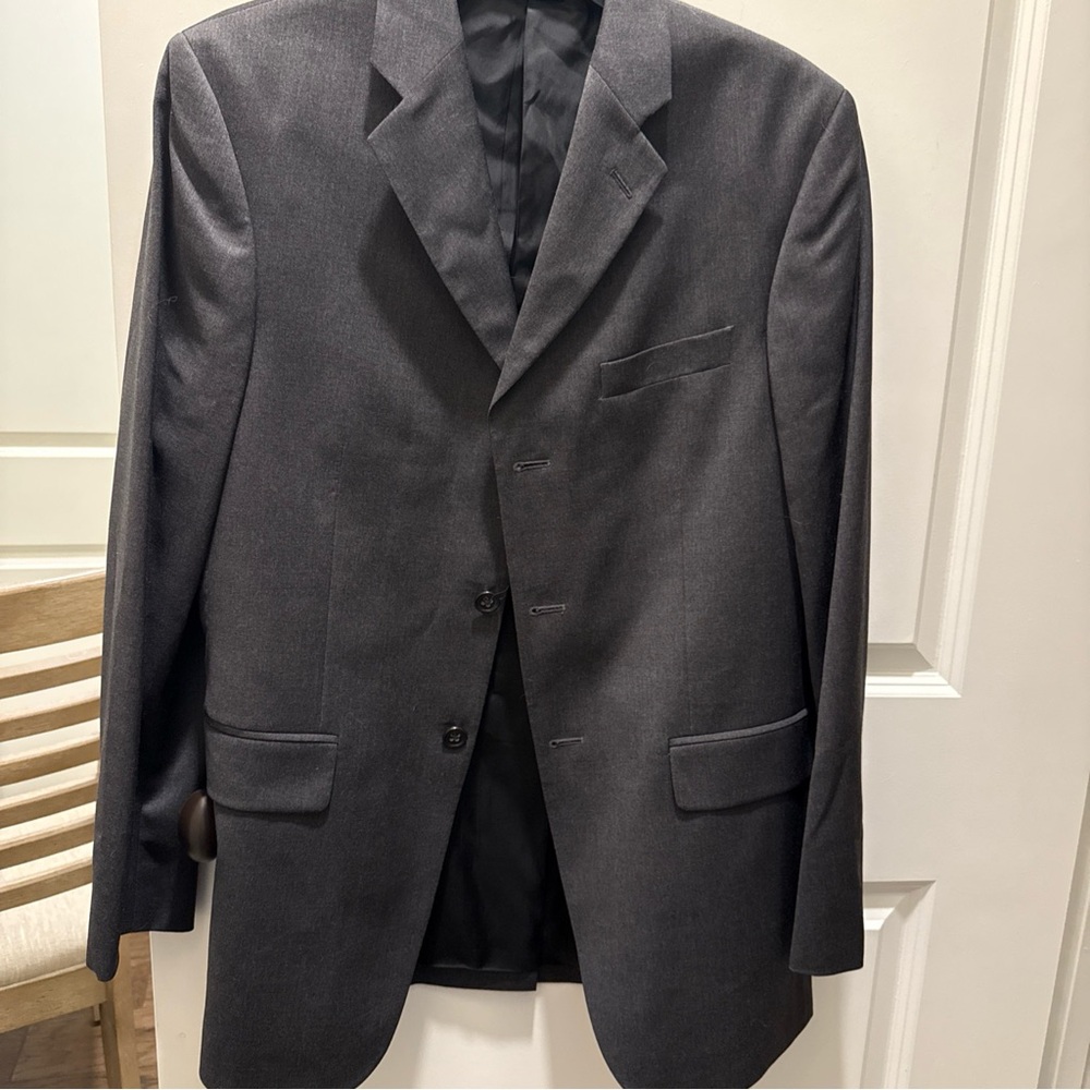 Banana Republic Modern Classic Gray Men's Wool Blazer Sports Coat 40 Regular